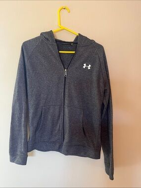 Under Armour Women’s Dark Gray Full-Zip Hooded Jacket